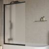 Душевая шторка на ванну BelBagno LUCE-VF-11-90/145-P-NERO