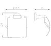 Держатель для туалетной бумаги с крышкой WONZON & WOGHAND SIMPLE, Хром (WW-6526)