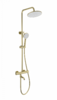 Душевая система с термостатом WONZON & WOGHAND INN 4, Брашированное золото (WW-B3047-A1-BG)