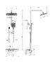Душевая система с термостатом WONZON & WOGHAND MUSE Lumia, Брашированное золото (WW-B4174-BG)