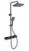 Душевая система с термостатом WONZON & WOGHAND Shelf, Черный матовый (WW-B3552-MB)