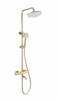 Душевая система с термостатом WONZON & WOGHAND STAY 1, Брашированное золото (WW-B3051-A1- BG)
