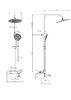Душевая система с термостатом WONZON & WOGHAND T-1000, Хром (WW-B3057-A-CR)