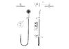 Душевая система с термостатом встраиваемая WONZON & WOGHAND, Черный матовый (WW-88929010-MB)