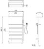 Полотенцесушитель электрический WONZON & WOGHAND D?SSELDORF, Брашированное золото (WW-A208-BG)
