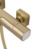 Смеситель для ванны с душевым гарнитуром и термостатом WONZON & WOGHAND SOLID, Брашированное золото (WW-C2011-A-BG)