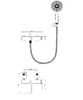 Смеситель для ванны с душем WONZON & WOGHAND STICK, Брашированное золото (WW-88639017- BG)