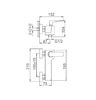 Смеситель для душа WONZON & WOGHAND SHARK, Хром (WW-484101-CR)