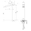 Смеситель для раковины высокий WONZON & WOGHAND FIT, Черный матовый (WW-88239009-MB)
