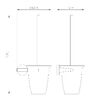 Туалетный ершик в комплекте WONZON & WOGHAND SIMPLE, Хром (WW-6529)
