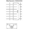 Полотенцесушитель MYFREA My Havana 100/50 Снят с пр-ва