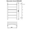Полотенцесушитель MYFREA My London (Grand) 80/40