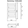 Полотенцесушитель MYFREA My Sidney 100/50