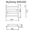 Полотенцесушитель MYFREA My Sidney 60/50(-)