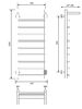 Полотенцесушитель электрический с/т Comfysan Scola EC-10 100/40 с полкой, белый