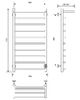 Полотенцесушитель электрический с/т Comfysan Scola EC-10 100/50 с полкой, белый