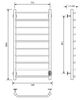 Полотенцесушитель электрический с/т Comfysan Scola EC-10 100/50, белый