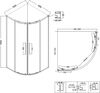 Душевой уголок Niagara Nova NG-6827-34BLACK 100х100