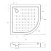 Акриловый поддон CEZARES TRAY-A-R-100-550-15-W0