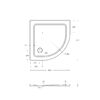 Поддон SMC CEZARES TRAY-M-R-80-550-35-W