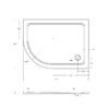 Поддон SMC CEZARES TRAY-M-RH-120/90-550-35-W-R