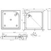 Душевой поддон Azario P110 R/L (P11010) 100х100х15