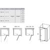 Душевая дверь Ravak Pivot PDOP2-110 распашная, стекло Transparent, профиль Черный (03GD0300Z1)