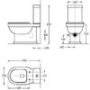 Чаша напольного унитаза Kerama Marazzi Pompei PO.wc.01 без бачка и сиденья