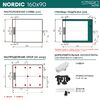 Душевой поддон STAROHOME NORDIC 160х90 WHITE MATT, NORDIC