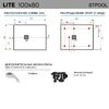 Душевой поддон, STAROHOME LITE 100х80 GREY MATT, LITE
