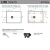 Душевой поддон, STAROHOME LITE 90х70 GREY MATT, LITE