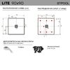 Душевой поддон, STAROHOME LITE 90х90 BLACK MATT, LITE