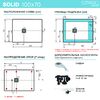 Душевой поддон, STAROHOME SOLID 100х70 BLACK MATT, SOLID