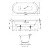 BetteLux Oval Ванна встраиваемая овальная с шумоизоляцией  180x80x45 см, Glaze Plus , цвет: белый
