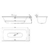 BetteLux Ванна прямоугольная с шумоизоляцией 180x80x45см, BetteGlasur; Plus, встраиваемая, цвет: белый