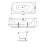 Bette Lux Oval Ванна встраиваемая 190x90x45 см, BetteGlasur ; Plus, цвет: белый