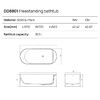 Dea Design Stripes Ванна 171х72х56см., отдельностоящая, Solid Surface, цвет: White №18