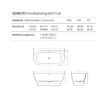 Dea Design Edge Ванна 170x80xh57.5см, отдельностоящая, цвет: белый