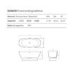 Dea Design Soul Ванна 170x72xh56см, отдельностоящая, цвет: белый