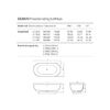Dea Design Shadow Ванна 178x88xh52см, отдельностоящая, цвет: белый