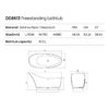 Dea Design Elegant Ванна 169x75x88см., отдельностоящая, Glasstech, прозрачная смола, цвет: pomegranate