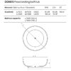 Dea Design Round Ванна 150x150x52см., отдельностоящая, Glasstech, прозрачная смола, цвет: brown copper