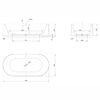 KNIEF Moon Ванна отдельностоящая 190x90x50см, c встроенной LED подсветкой ,с  слив переливом , цвет: белый матовый