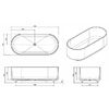 Knief Ellipse shape Ванна отдельностоящая 170x75x56см., из полимерного материала, цвет: Turmalin  020