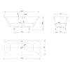 Knief Shape Ванна 170x70x60cм., встраиваемая, click-clack, цвет: белый матовый