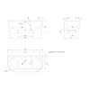 KNIEF Wall XS Corner L Ванна в правый угол 165x75x58xсм, с щелевым переливом, без сл-пер, цвет: белый