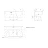 Knief Wall Corner Ванна пристенная 165x75х58см., с щелевым переливом, без сл-перелива, цвет: белый глянцевый