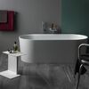 Laufen VAL Ванна 160x75x45см, отдельностоящая, с слив-переливом, материал: искусственный камень-мрамор, цвет: белый