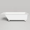 Salini Cascata Встраиваемая ванна 170x70x55.2см., ножки, сифон, мат-л: S-Stone, цвет: белый матовый