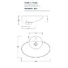Artceram WASHBASINS FUORI 3  Раковина накладная 63х47 см, с 1 отв под смеситель, цвет белый.